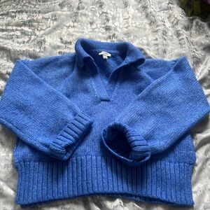 Topshop Vibrant Blue Knit Pullover